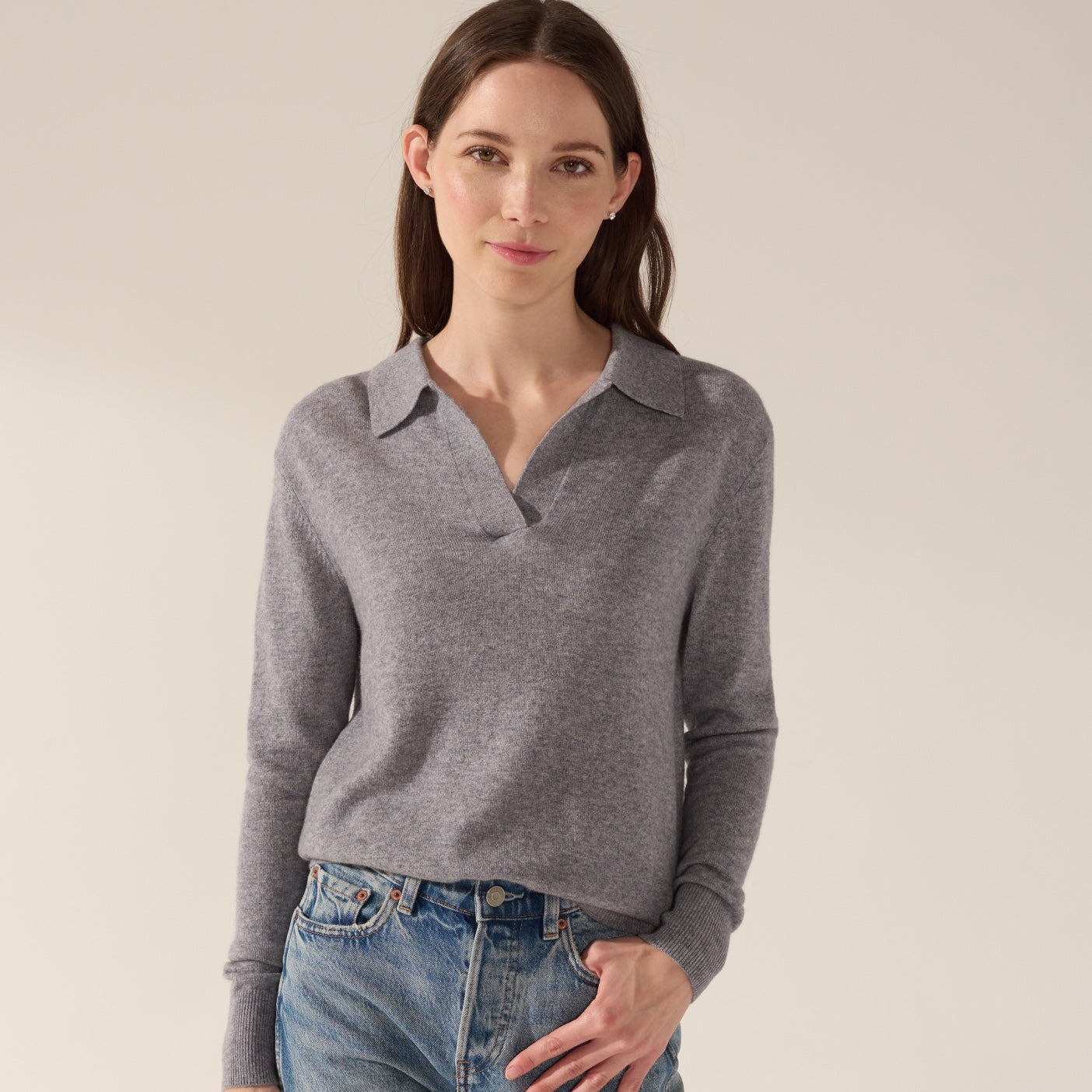 Camila Airy Collared Cashmere Sweater_Grey_3019.jpeg